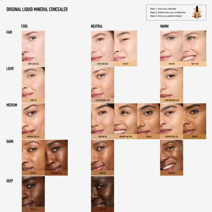 bareMinerals ORIGINAL Liquid Mineral Concealer – Medium Tan 3.5W, 0.2 oz