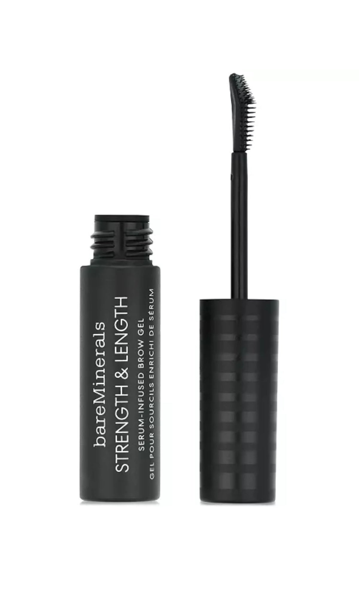 bareMinerals STRENGTH & LENGTH Serum-Infused Brow Gel – Coffee, 0.16 fl oz