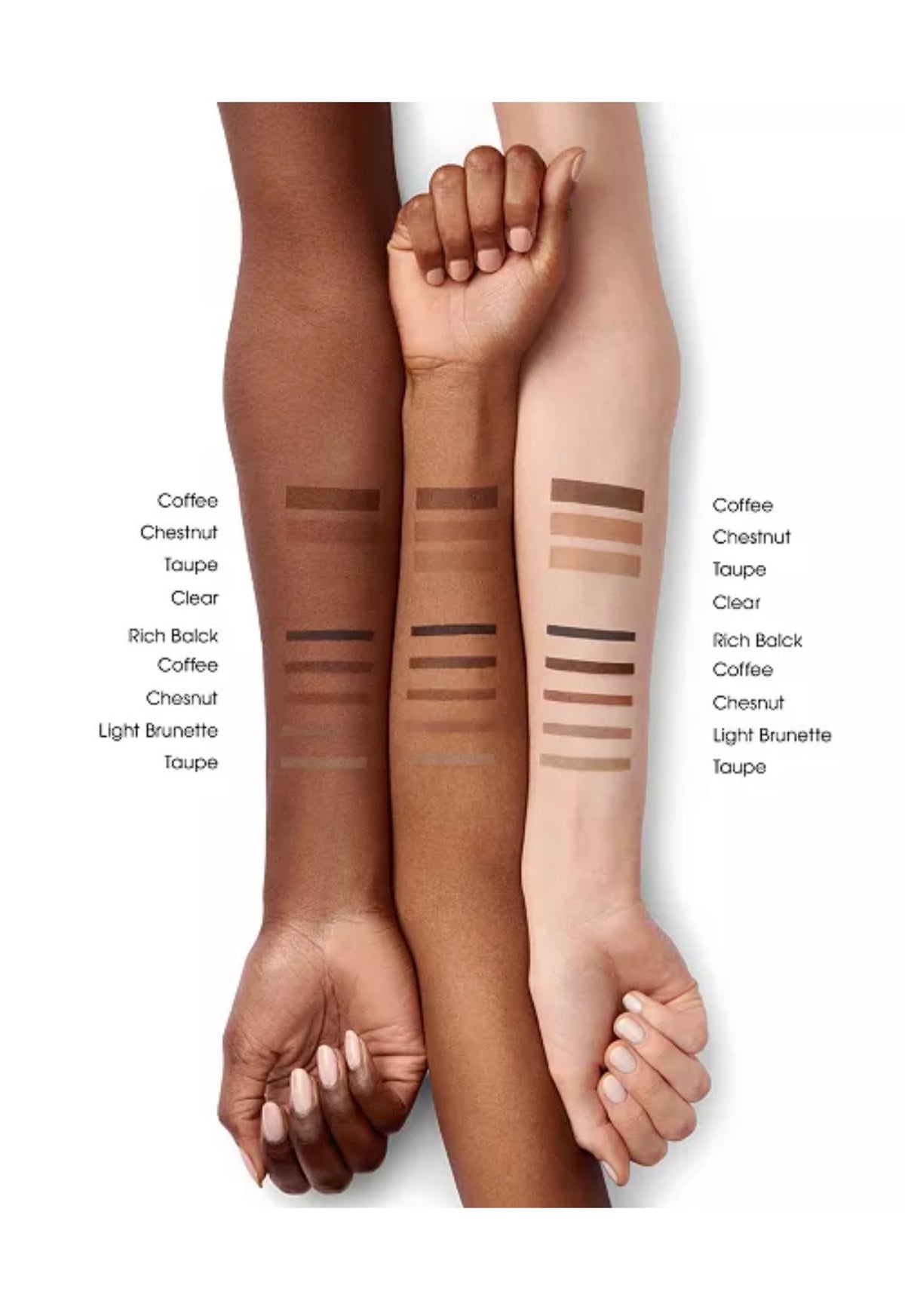 bareMinerals STRENGTH & LENGTH Serum-Infused Brow Gel – Coffee, 0.16 fl oz